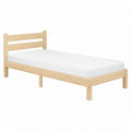 Cadre de lit 1 place en pin massif naturel 90 x 190 cm